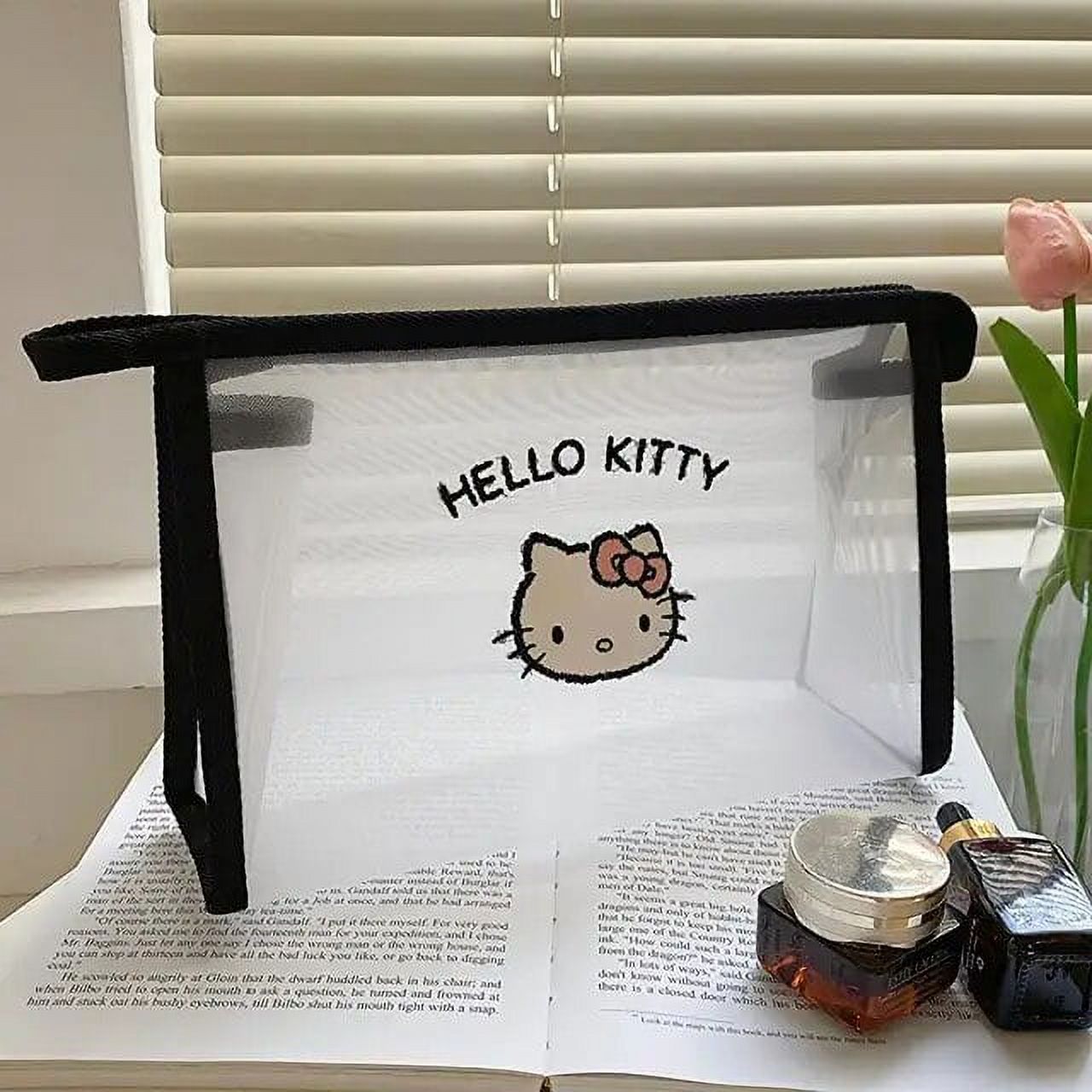Hello Kitty Cosmetic Bags Sanrio Storage Bag Kawaii Makeup Pouch Kuromi