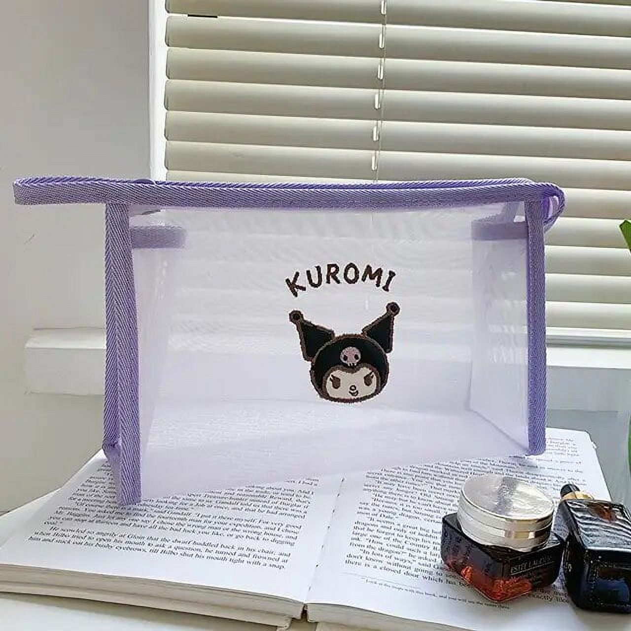 Hello Kitty Cosmetic Bags Sanrio Storage Bag Kawaii Makeup Pouch Kuromi