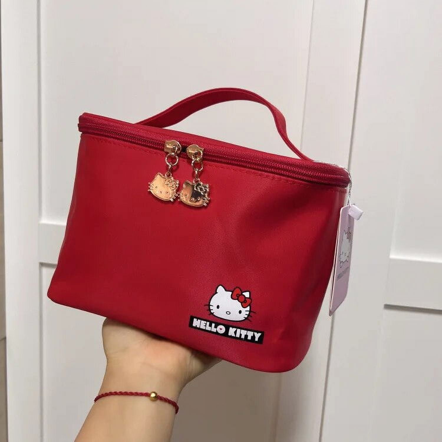 Hello Kitty Cosmetic Bags Sanrio Storage Box Make Up Case Lipstick Bag