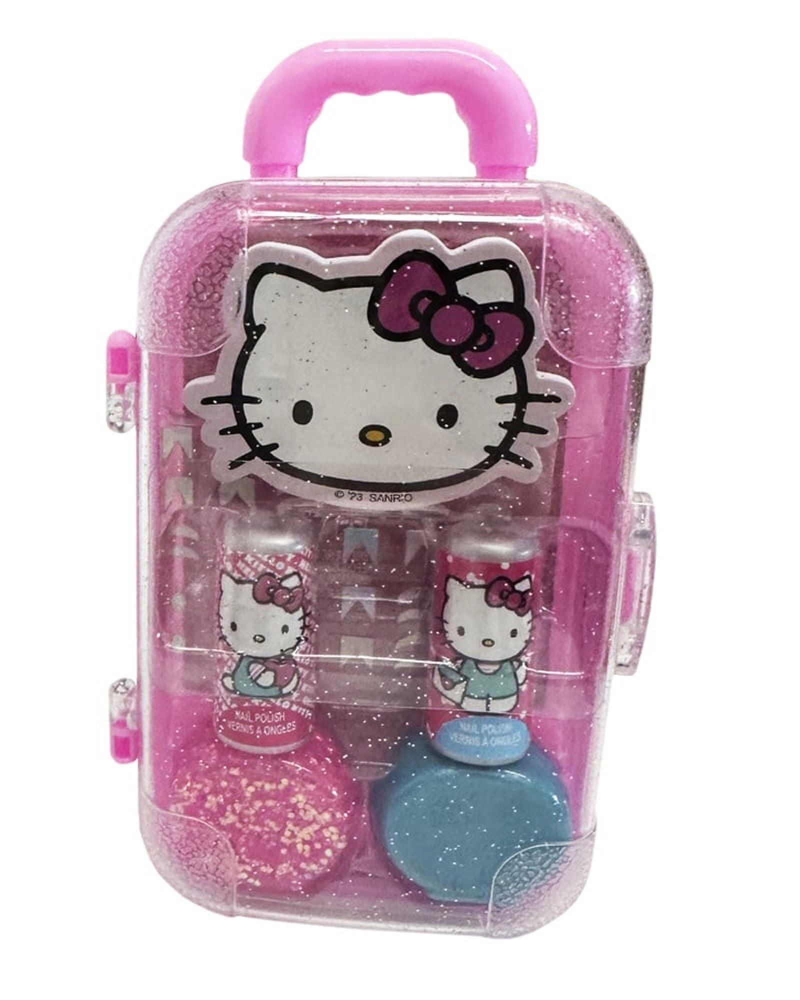 Hello Kitty Cosmetics Mini Luggage Case with 2Pk Nail Polish