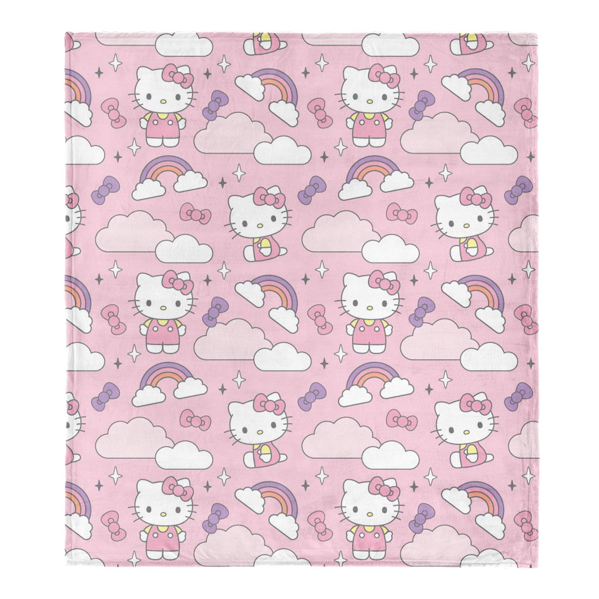 Hello Kitty Cosmic Bows Cloud Throw for Kids, 60x70 inches