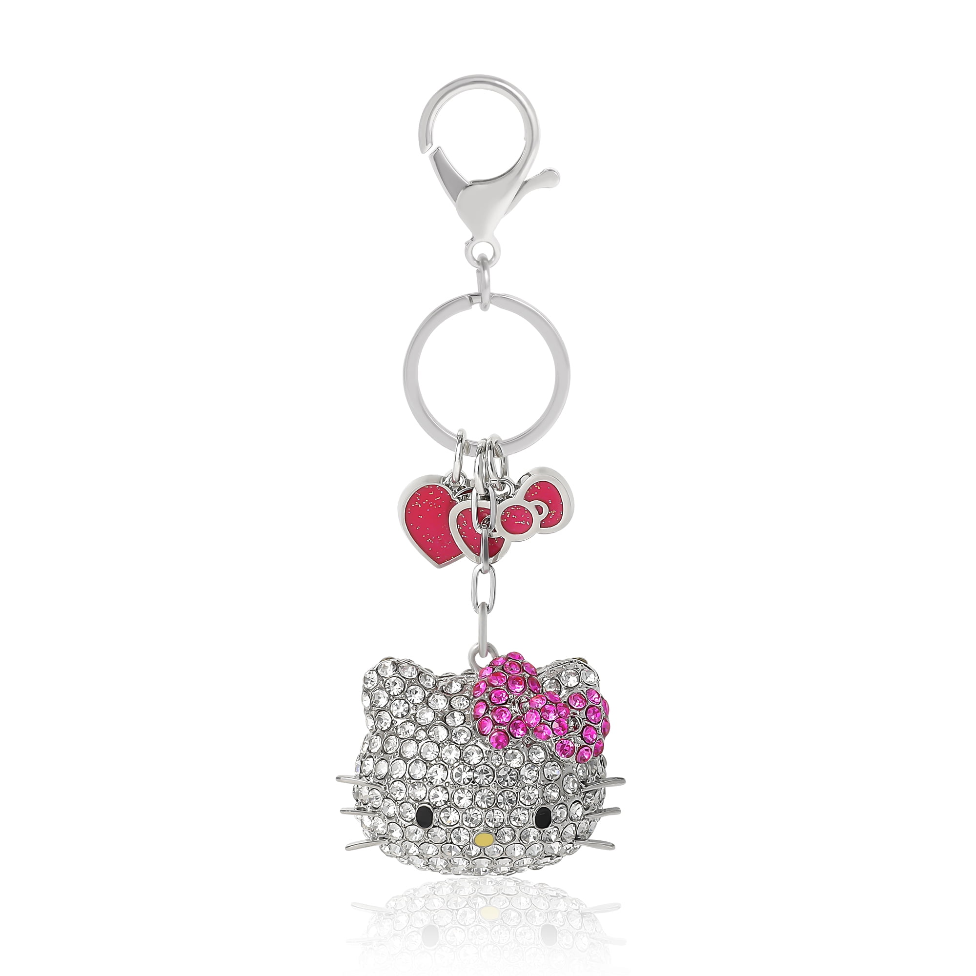 Hello Kitty Crystal Cluster Pavé Bag Charm Keychain – Officially Licensed Sanrio