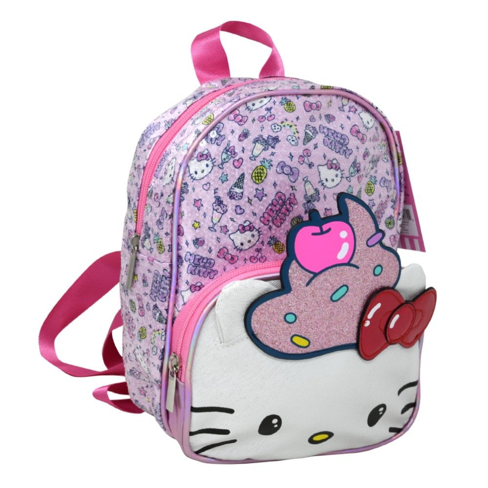 Hello Kitty Cupcake Mini Deluxe Backpack with Sequins