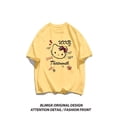 thumbnail image 1 of Hello Kitty Cute Academy Style Youth Woman T-Shirts Sanrio Letter T-Shirts Letter Personality T Shirt Outdoor Graphic Tops, 1 of 13