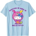 thumbnail image 1 of Hello Kitty Cute Alien Sighting DTG Print Unisex T-Shirt,Light Blue Color,Size 4T, 1 of 5