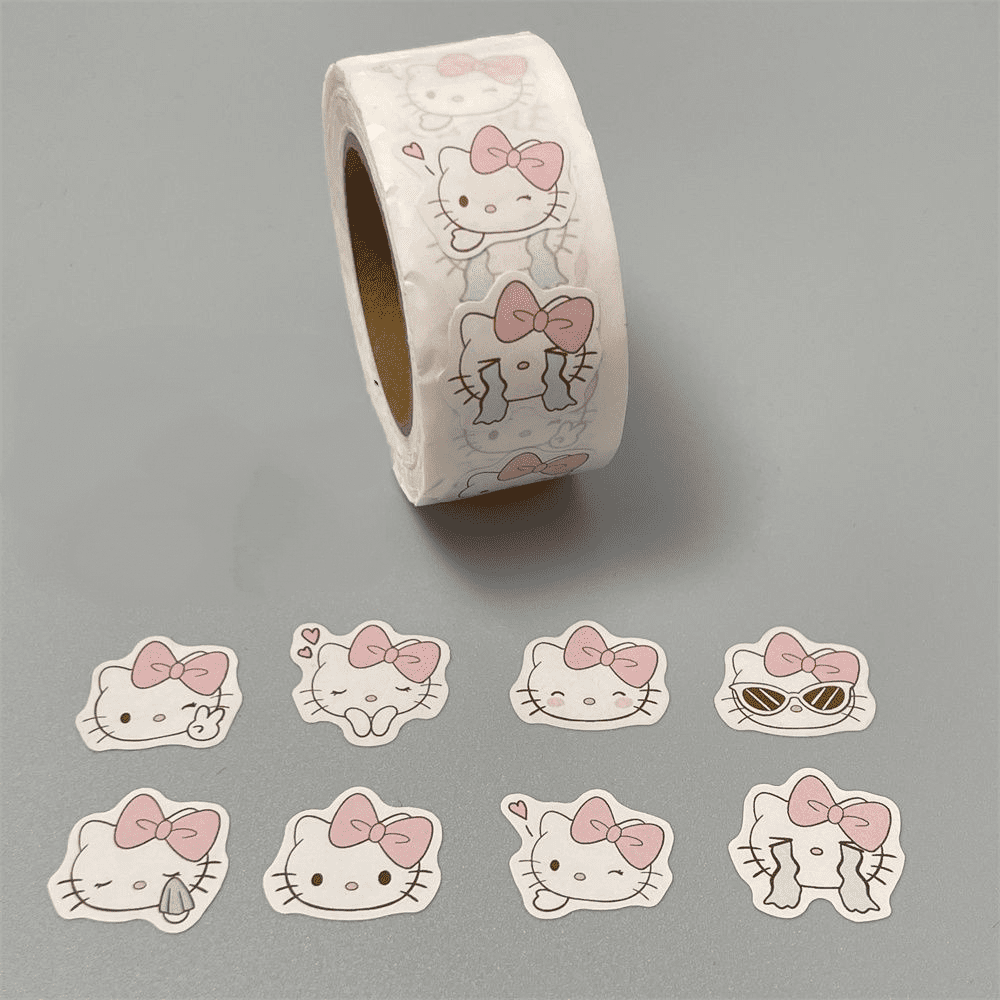Hello Kitty Cute Cartoon Emoji Stickers - Adhesive Vinyl Decals for ...