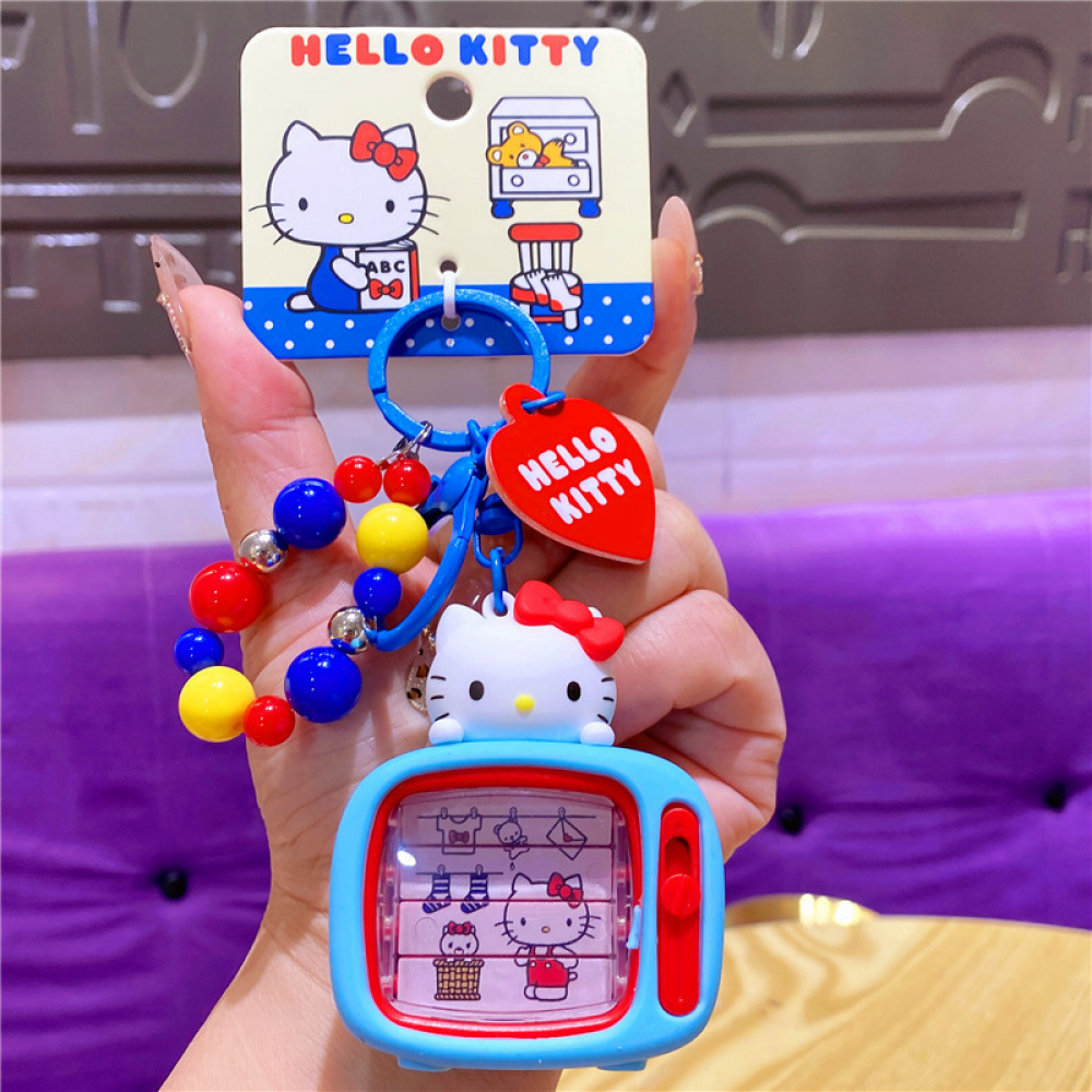 Hello Kitty Cute Cartoon Keychain Pendant - PVC Car Keychain, Backpack ...