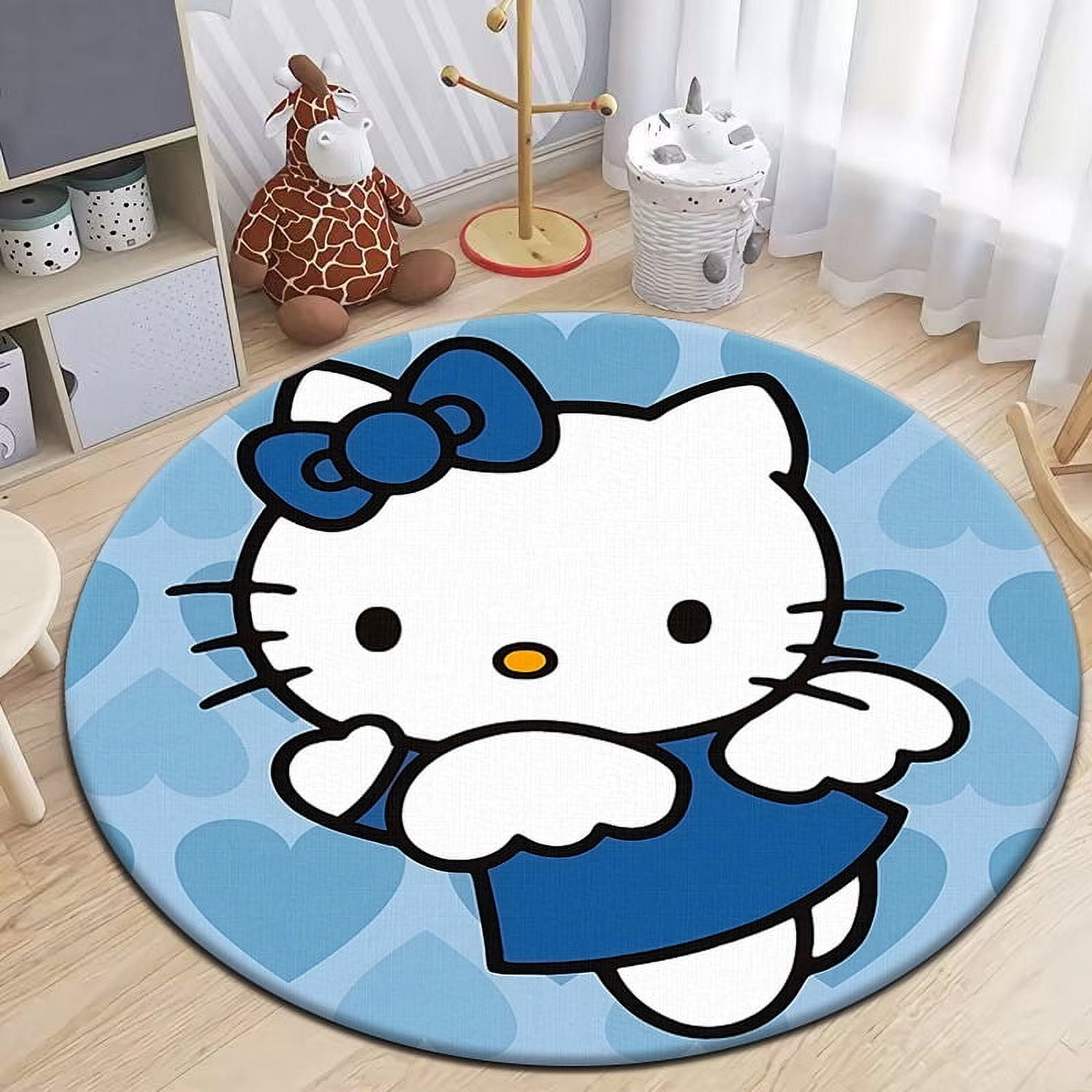 Hello Kitty Cute Cartoon Printed Carpet Rugs for Bedroom Living Room ...