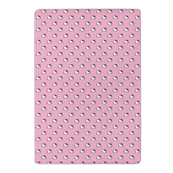 Hello Kitty Cute Little Bows Cloud Throw Blanket 60x90 inches