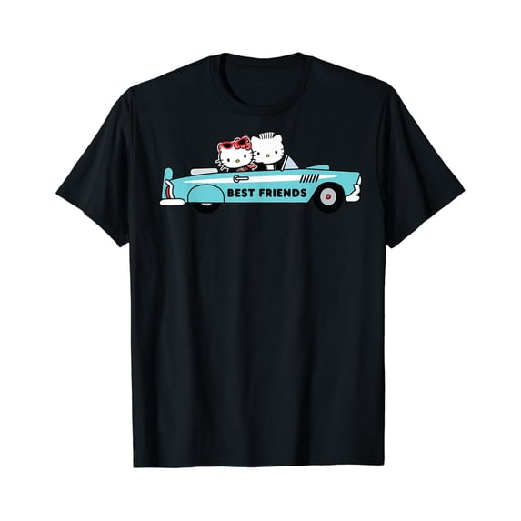 Hello Kitty Dear Daniel Best Friends Classic Car 1950's T-Shirt