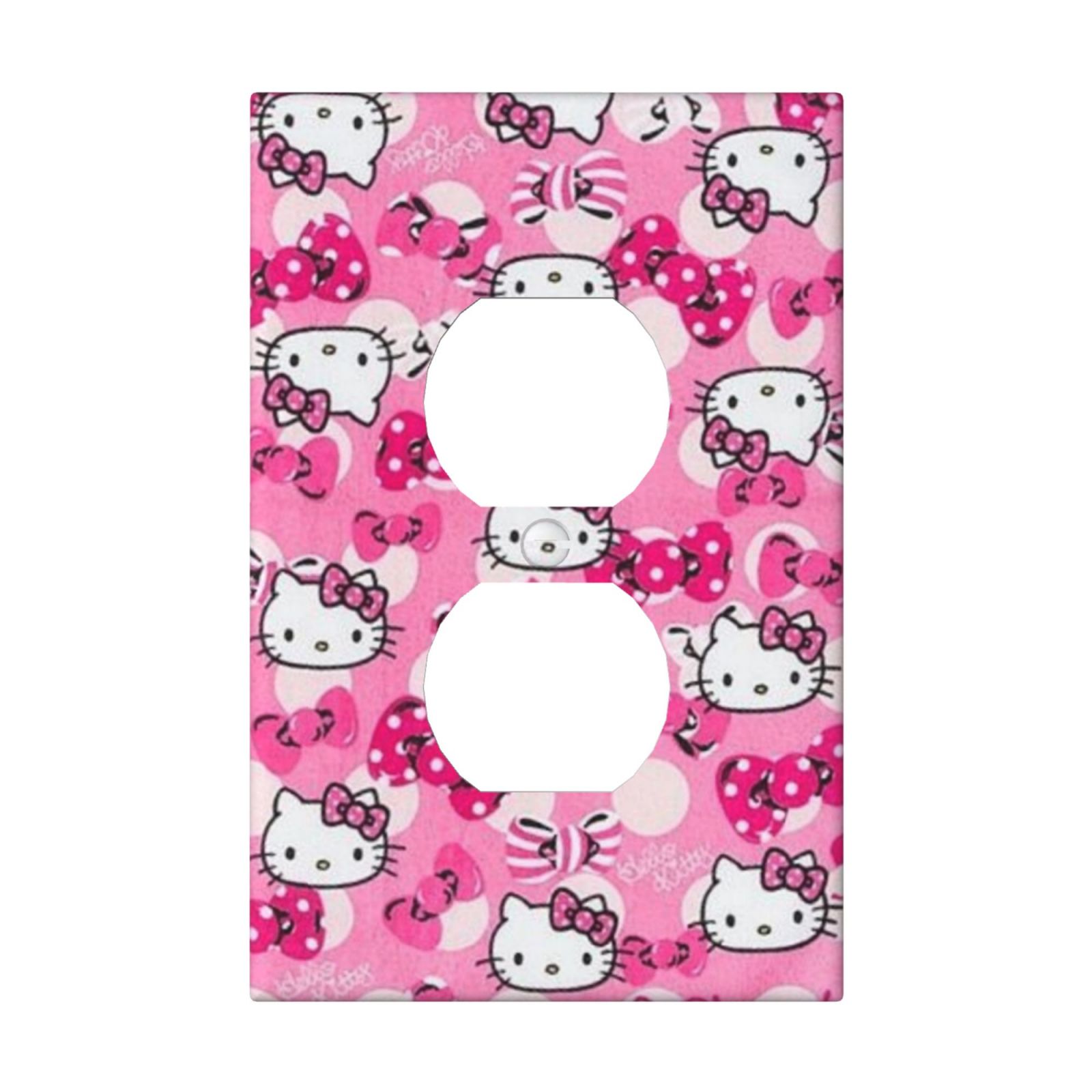 Hello Kitty Decorator Wall Plates, Switch Electrical Outlet Cover Plate, Mid-size 4.8” x 3.2”