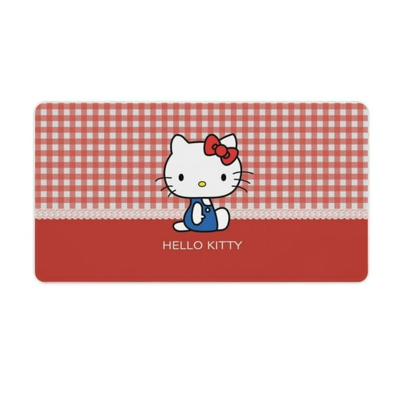 Hello Kitty Desk Mat, Large Desk Pad Large Mouse Pad Desk Accessories Desk Pad Mat for Office Computer Keyboard Laptop Mouse Desk Pads