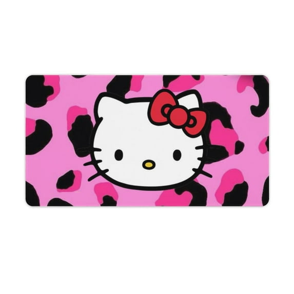 Hello Kitty Desk Mat, Large Desk Pad Large Mouse Pad Desk Accessories Desk Pad Mat for Office Computer Keyboard Laptop Mouse Desk Pads