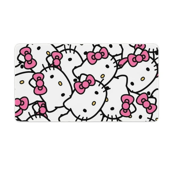 Hello Kitty Desk Mat, Large Desk Pad Large Mouse Pad Desk Accessories Desk Pad Mat for Office Computer Keyboard Laptop Mouse Desk Pads