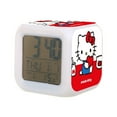 thumbnail image 1 of Hello Kitty Digital Alarm Thermometer Night Glow Cube 7 Color Clock LED Changing LCD Display Suitable for Bedroom Children, 1 of 5