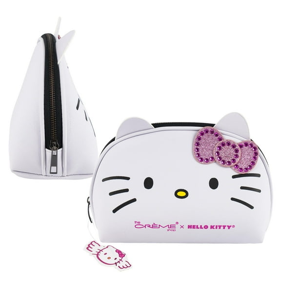 Hello Kitty Dome Travel Make Up Pouch/Bag- pink bow with bling