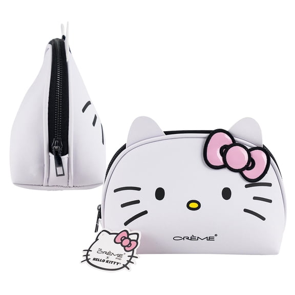 Hello Kitty Dome Travel Make Up Pouch/Bag- pink bow