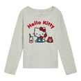 thumbnail image 1 of Hello Kitty Drop Shoulder Long Sleeve T-Shirt Little Kid to Big Kid, 1 of 1