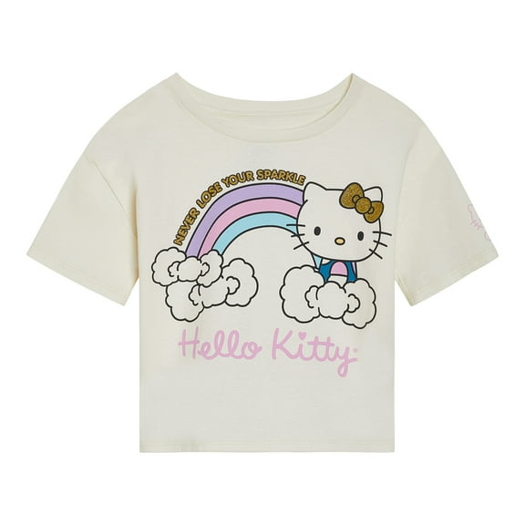 Hello Kitty Drop Shoulder T-Shirt Little Kid to Big Kid