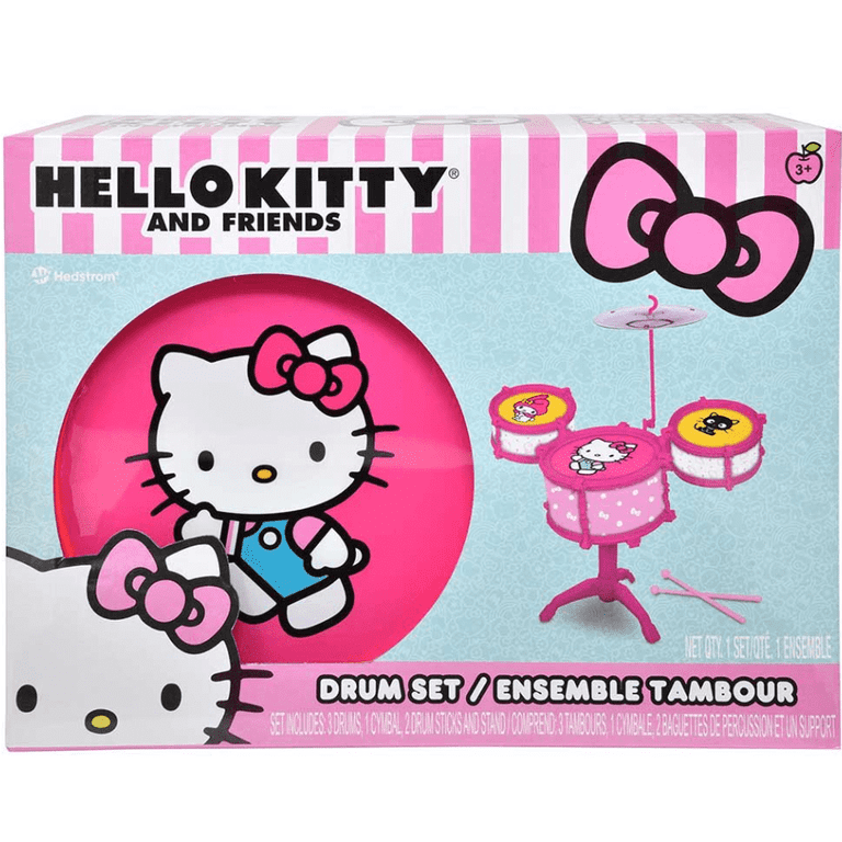 Hello Kitty Drum Music Set – Cute Kids Musical Instrument Toy for