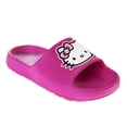 thumbnail image 1 of Hello Kitty Dual Sizes Girls Slides. (Little Kids Big Kids), Fuchsia, 4 5, 1 of 7