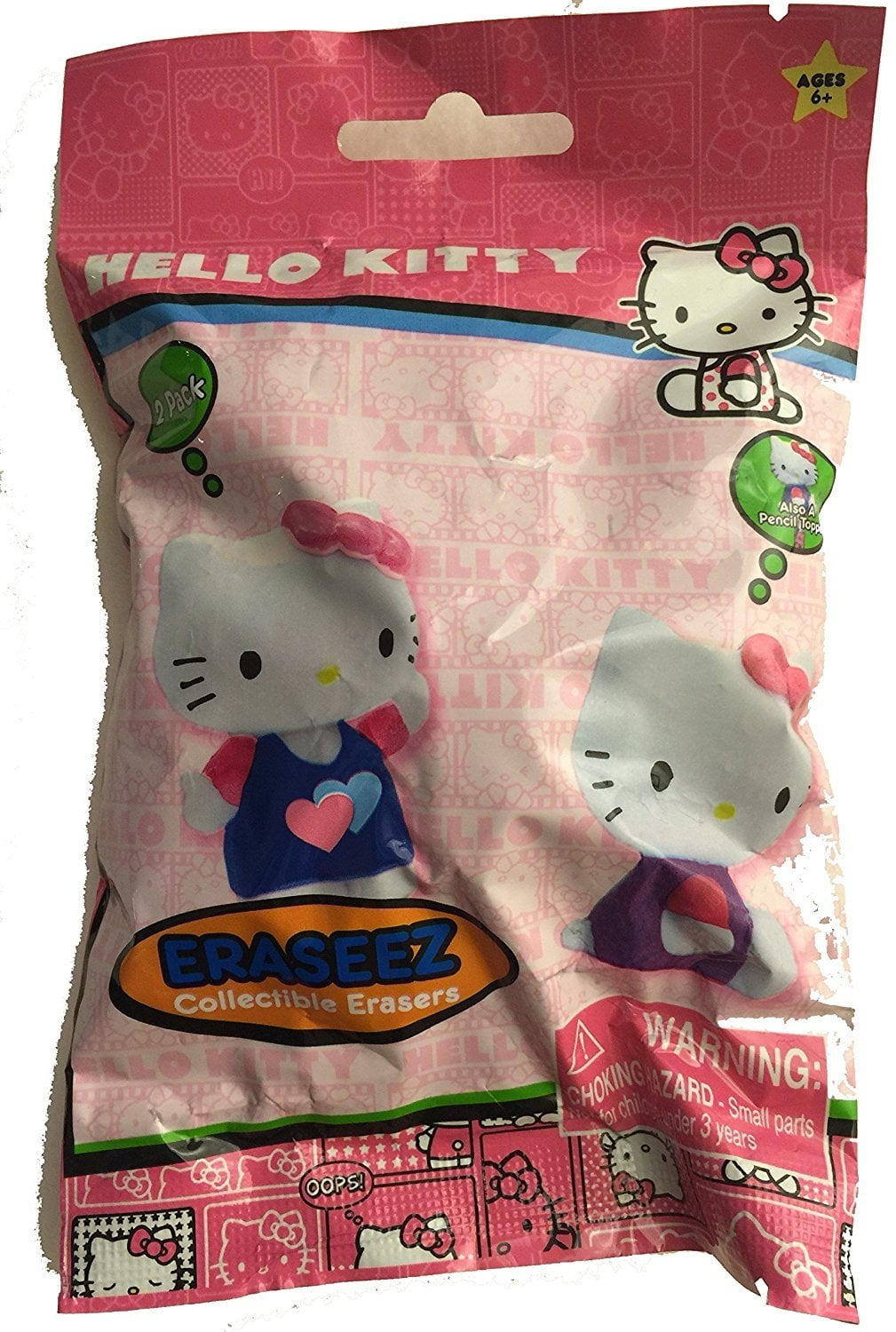 BULLS-I-TOY Hello Kitty Eraseez Collectible Erasers 2-pack