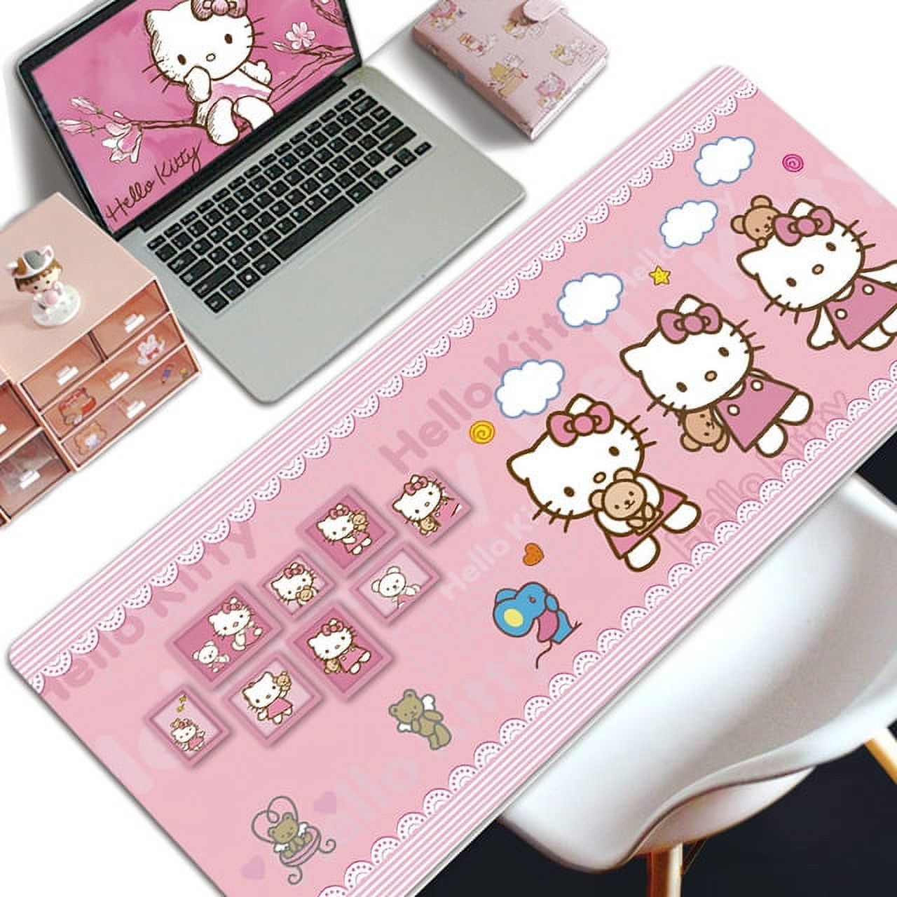 Hello Kitty Extra Large Mouse Pad Cartoon for Girls Office Student Dormitory Table Pads 2024 New