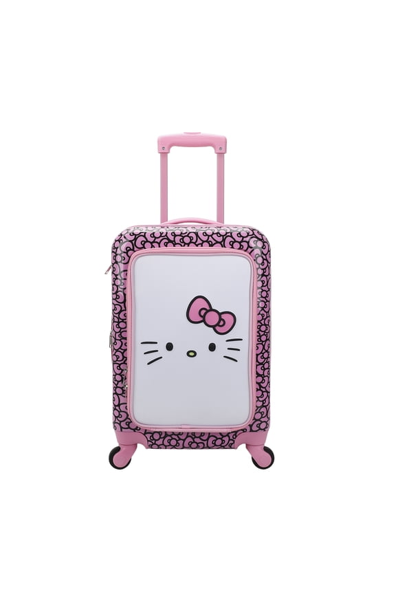 Hello Kitty Face & Bow 20" Hardside Rolling Luggage