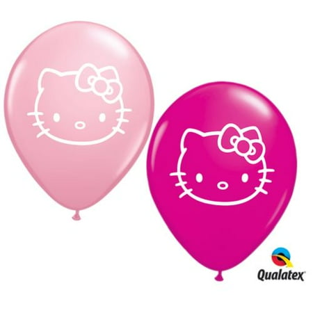 Burton & Burton 5" Hello Kitty Face Balloons, 100 Assorted