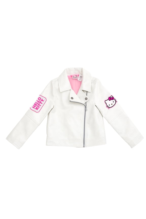 Faux Leather Moto Jacket Metallic Little Kid to Big Kid