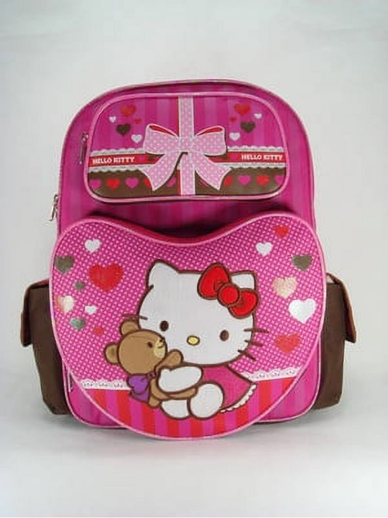 Walmart Large Animal Backpack - Pink Brown Bear Hug School  display picture 3