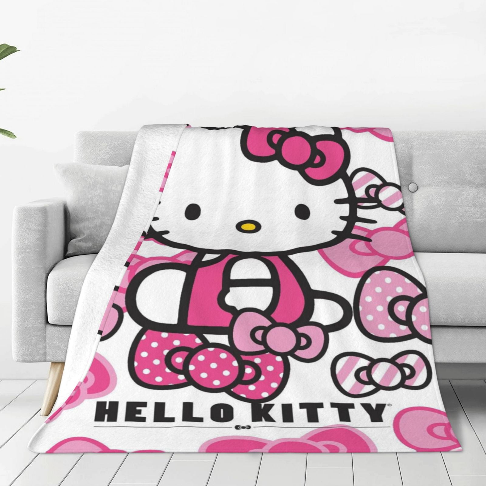 Hello Kitty Fleece Blanket Super Soft Cozy Throw Blanket 40"X30