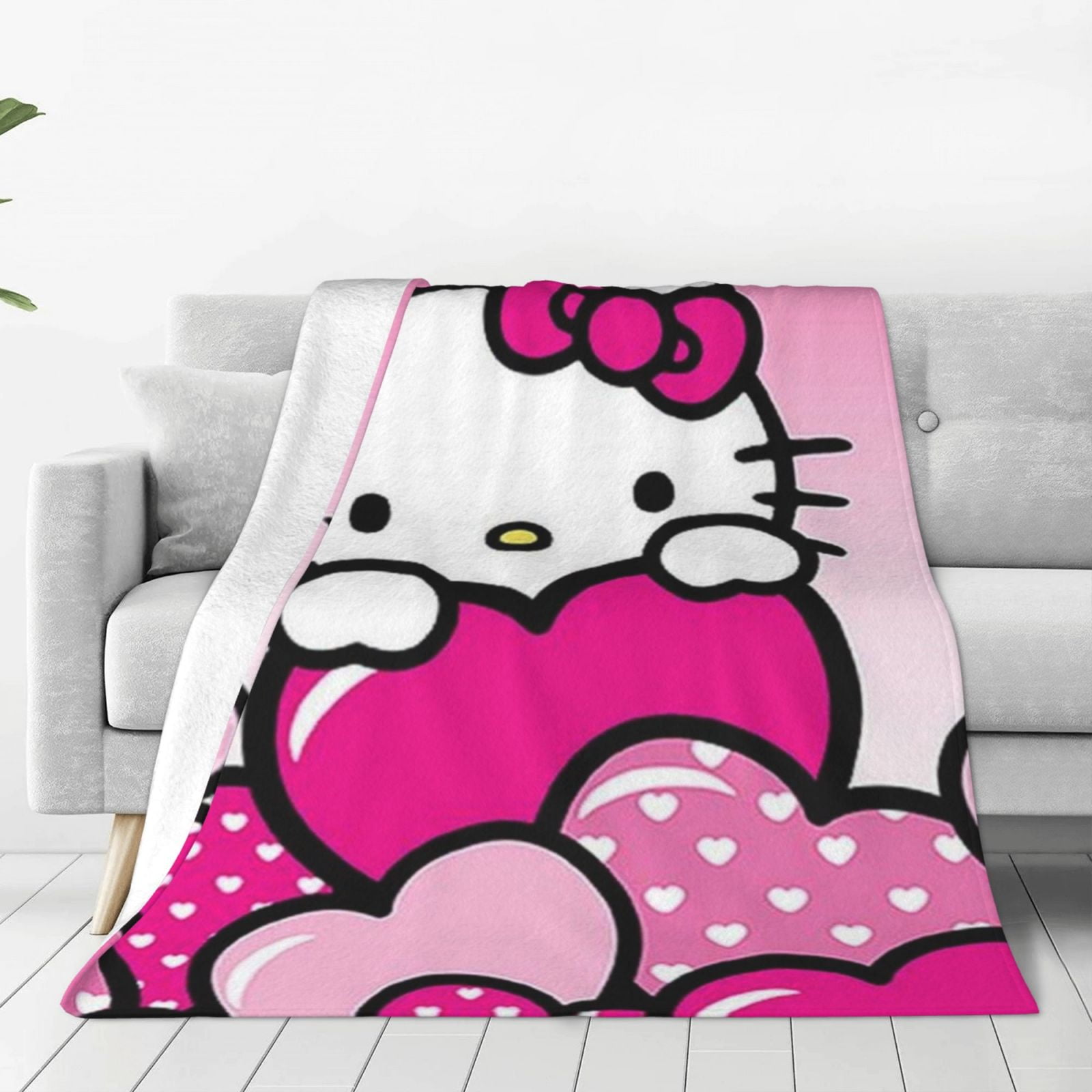 Hello Kitty Fleece Blanket Super Soft Cozy Throw Blanket 40"X30
