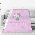 thumbnail image 1 of Hello Kitty Fleece Blanket Super Soft Cozy Throw Blanket 60"X50", Lightweight Fuzzy Comfy Flannel Blanket Warm Plush Throw Blankets For Couch, Sofa, Bed, 1 of 7