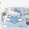 thumbnail image 1 of Hello Kitty Fleece Blanket Super Soft Cozy Throw Blanket 60"X50", Lightweight Fuzzy Comfy Flannel Blanket Warm Plush Throw Blankets For Couch, Sofa, Bed, 1 of 7
