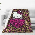 thumbnail image 1 of Hello Kitty Fleece Blanket Super Soft Cozy Throw Blanket 80"X60", Lightweight Fuzzy Comfy Flannel Blanket Warm Plush Throw Blankets For Couch, Sofa, Bed, 1 of 7