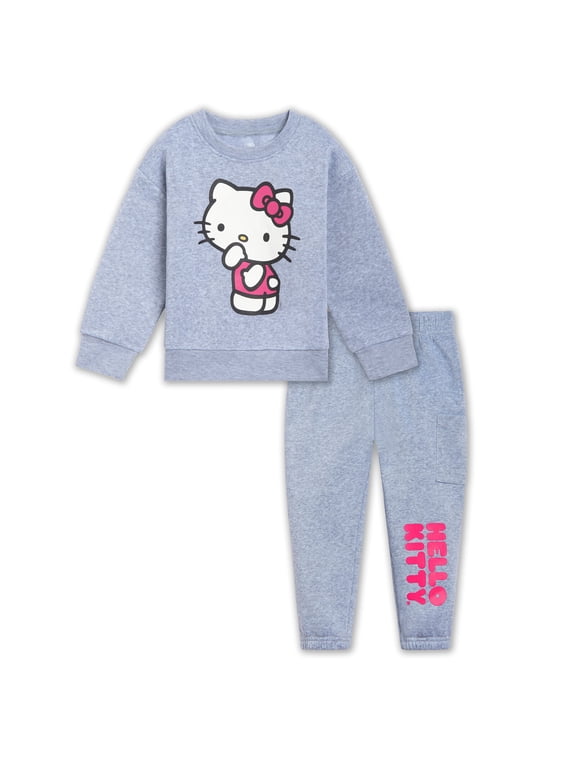 Toddler Girls' 2-Piece Sweatshirt and Joggers Set Grey