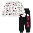 thumbnail image 1 of Hello Kitty Fleece Sweatshirt and Jogger Pants Outfit Set Toddler to Big Kid, 1 of 5