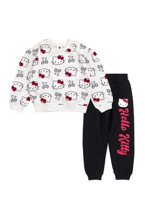 Fleece Sweatshirt and Jogger Pants Outfit Set Toddler to Big Kid
