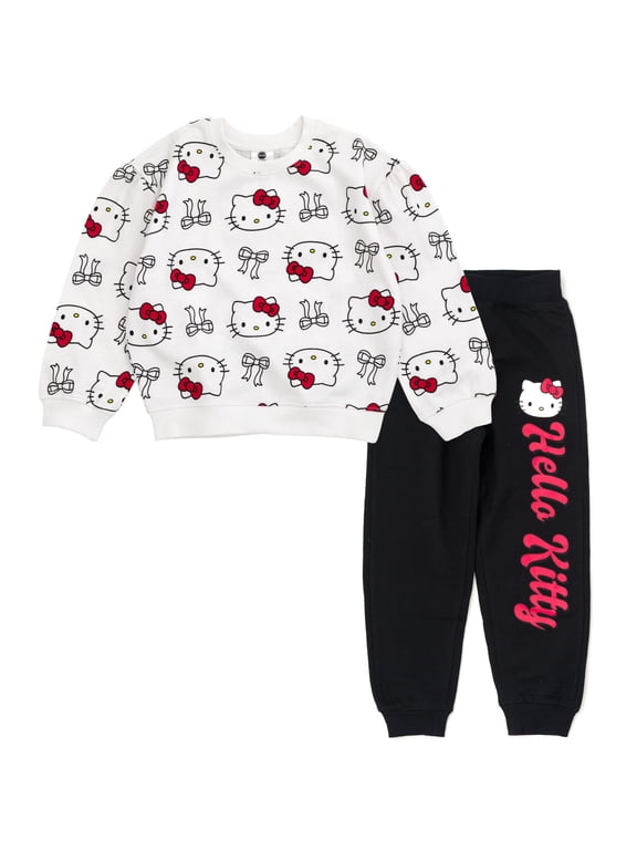 Fleece Sweatshirt and Jogger Pants Outfit Set Toddler to Big Kid