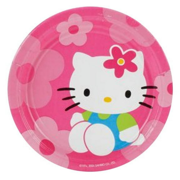Hello Kitty 'Flower Fun' Small Paper Plates (8ct)
