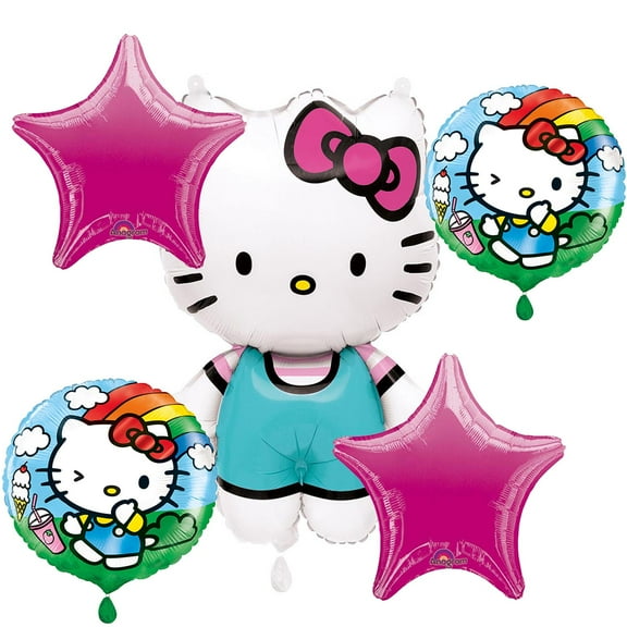 Hello Kitty Foil Balloons Bouquet