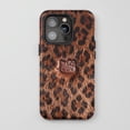 thumbnail image 1 of Hello Kitty For iPhone Protective Phone Case Leopard Print Brown Faux Fur, 1 of 7
