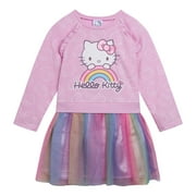 happy birthday dress woman Peach Hello Kitty Theme Birthday Frock For Baby Girl main image 1