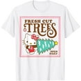 thumbnail image 1 of Hello Kitty Fresh Cut Christmas Trees DTG Print Unisex T-Shirt, 1 of 5