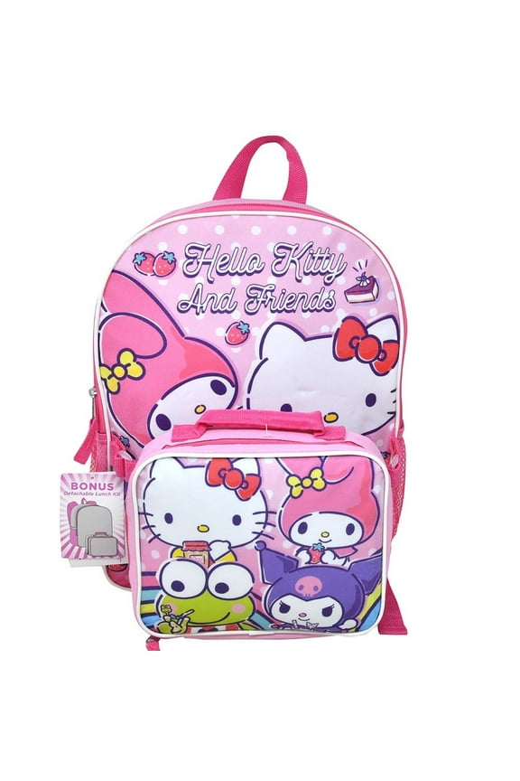 & Friends 16" Shoulder Backpack with Rectangular Lunch Bag