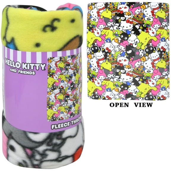 Hello Kitty & Friends 45x60" Fleece Throw Blanket- HRLE