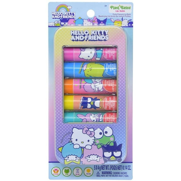 Hello Kitty & Friends 5pk Lip Balm in Tin on Card