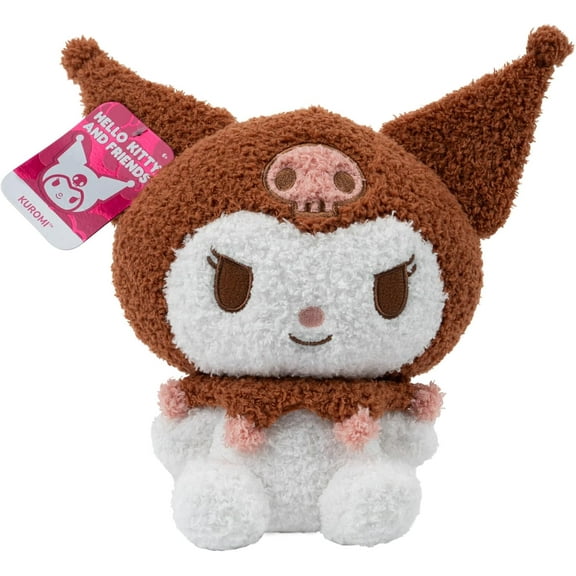 Hello Kitty and Friends 8" Kuromi The Valentine's Day Velveteen Plush - Officially Licensed Sanrio Merchandise - Cute Soft Doll Plushies Stuffed Animal Toy - Gift for Kids, Girls, Boys