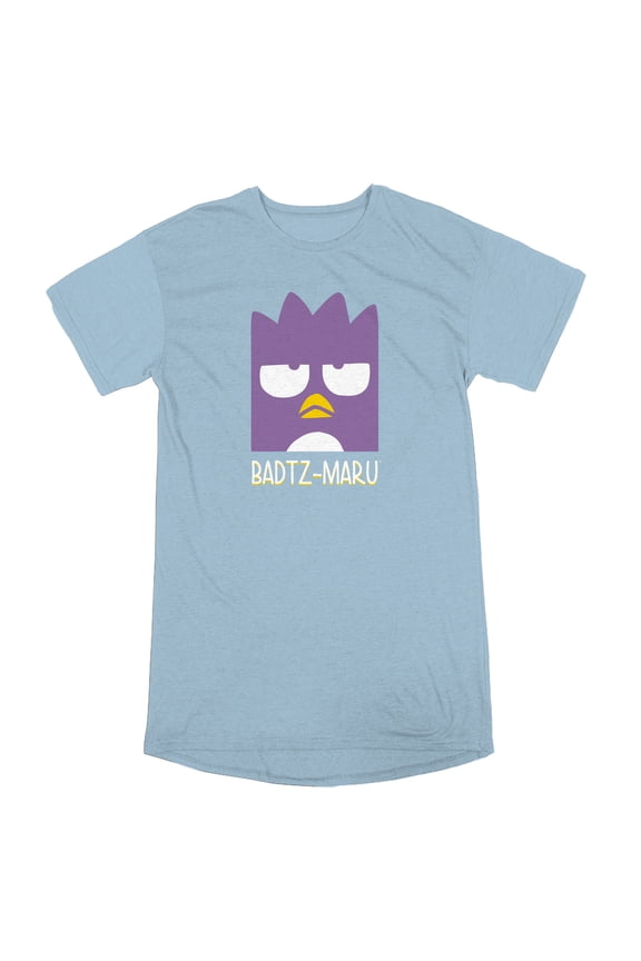 Hello Kitty & Friends Badtz-Maru Women's Blue Nightshirt-Large